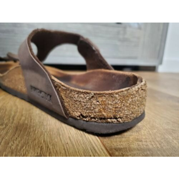 Birkenstock Gizeh Thong Sandal Leather Women's Sz 39 EUR / 8 US Brown Leather - Picture 6 of 6